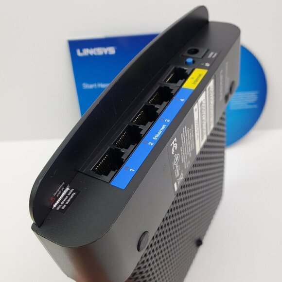 Linksys E1200 V2 Wireless Router Complete w/ Disc Fully Functional Tested - Picture 8 of 8